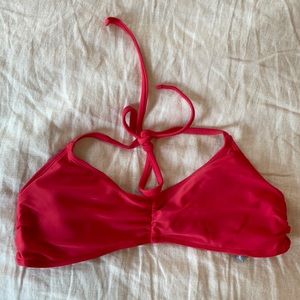 Red swimsuit top